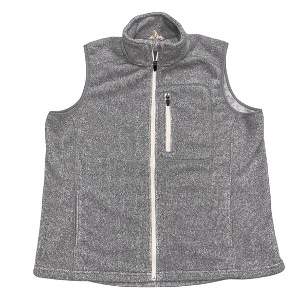 Duluth Trading Men’s Gray Polartec Park Point Sleeveless Fleece Vest Size XL - Picture 1 of 5